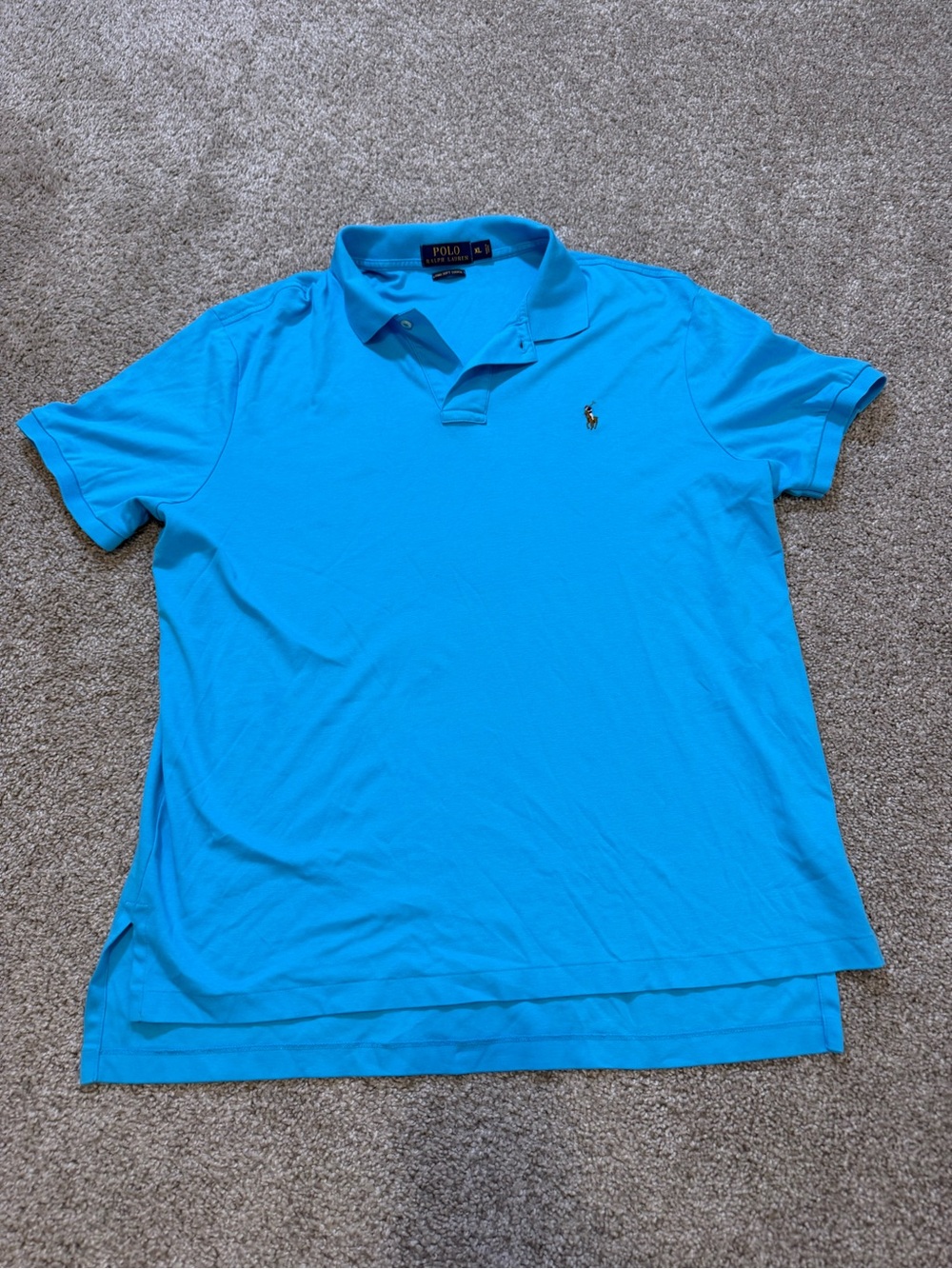 Polo Ralph Lauren Men’s Pima Soft Touch Polo Blue XL